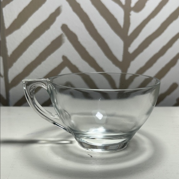 Vintage Clear Glass Teacup - Picture 1 of 4